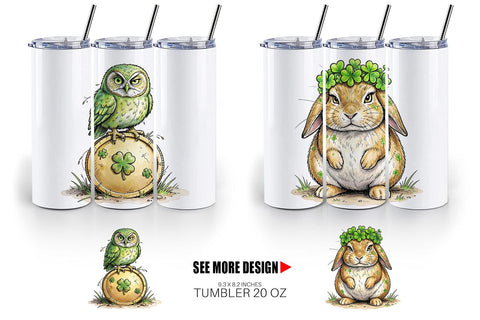 Tumbler St Paddys Animal Friends Sublimation artnoy 