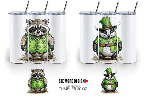 Tumbler St Paddys Animal Friends Sublimation artnoy 