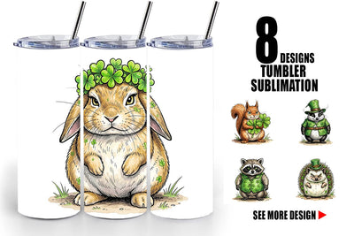 Tumbler St Paddys Animal Friends Sublimation artnoy 
