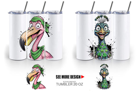 Tumbler St Paddys Animal Party Art Sublimation artnoy 