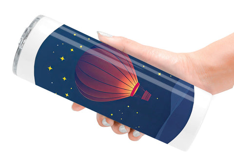 Tumbler Starry Hot Air Balloon Sublimation artnoy 
