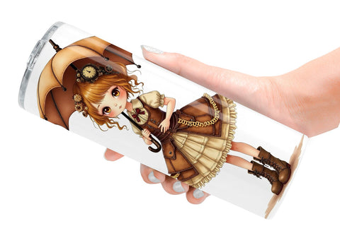 Tumbler Steampunk Dolls Sublimation artnoy 