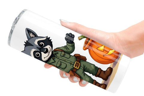 Tumbler Steampunk Halloween Animals Sublimation artnoy 