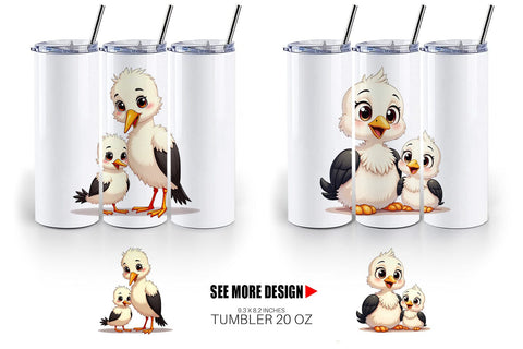 Tumbler Stork Mother's Day Sublimation artnoy 