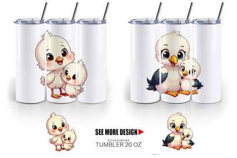 Tumbler Stork Mother's Day Sublimation artnoy 