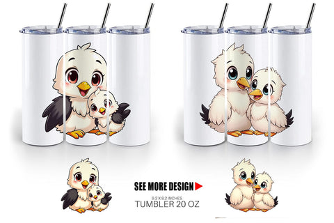 Tumbler Stork Mother's Day Sublimation artnoy 