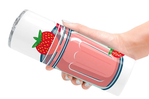 Tumbler Strawberry Smoothie Sublimation artnoy 