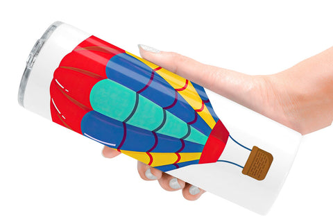 Tumbler Striped Hot Air Balloon Sublimation artnoy 