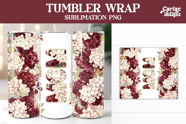 Tumbler Sublimation Wrap, Mom Tumbler Wrap Sublimation Carla C Designs 