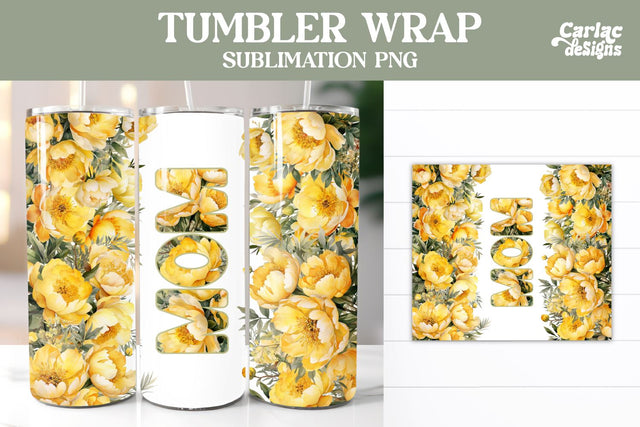 Tumbler Sublimation Wrap, Mom Tumbler Wrap Sublimation Carla C Designs 