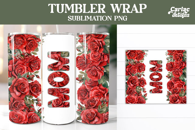 Tumbler Sublimation Wrap, Mom Tumbler Wrap Sublimation Carla C Designs 