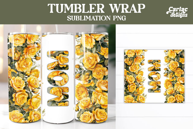 Tumbler Sublimation Wrap, Mom Tumbler Wrap Sublimation Carla C Designs 
