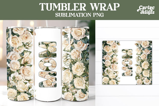 Tumbler Sublimation Wrap, Mom Tumbler Wrap Sublimation Carla C Designs 