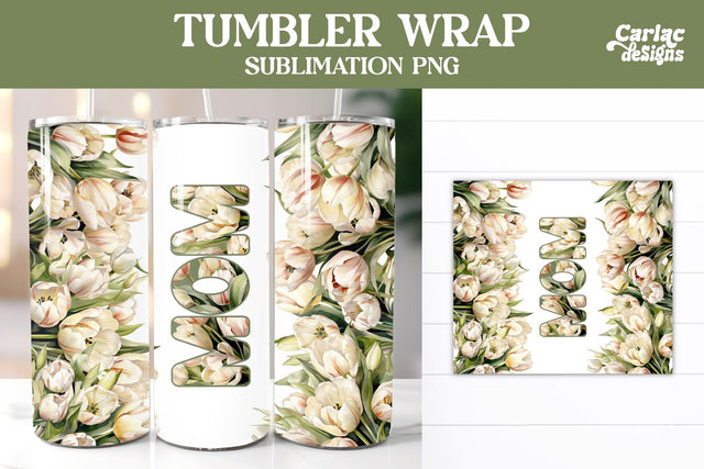 Tumbler Sublimation Wrap, Mom Tumbler Wrap Sublimation Carla C Designs 