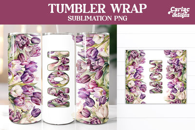 Tumbler Sublimation Wrap, Mom Tumbler Wrap Sublimation Carla C Designs 