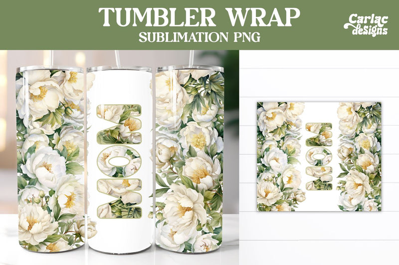 Tumbler Sublimation Wrap, Mom Tumbler Wrap Sublimation Carla C Designs 
