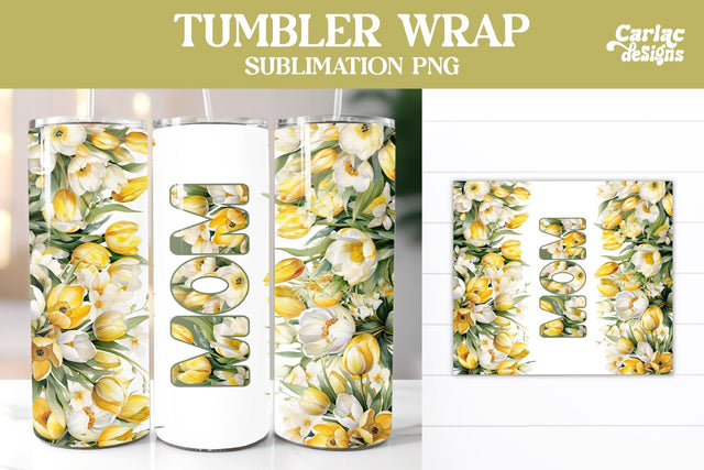 Tumbler Sublimation Wrap, Mom Tumbler Wrap Sublimation Carla C Designs 