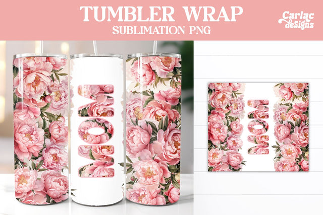 Tumbler Sublimation Wrap, Mom Tumbler Wrap Sublimation Carla C Designs 