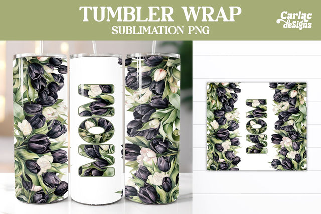 Tumbler Sublimation Wrap, Mom Tumbler Wrap Sublimation Carla C Designs 