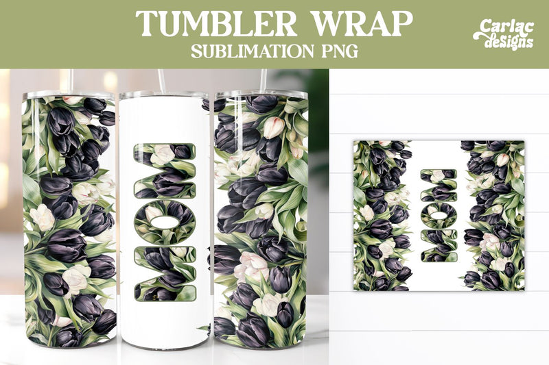 Tumbler Sublimation Wrap, Mom Tumbler Wrap Sublimation Carla C Designs 