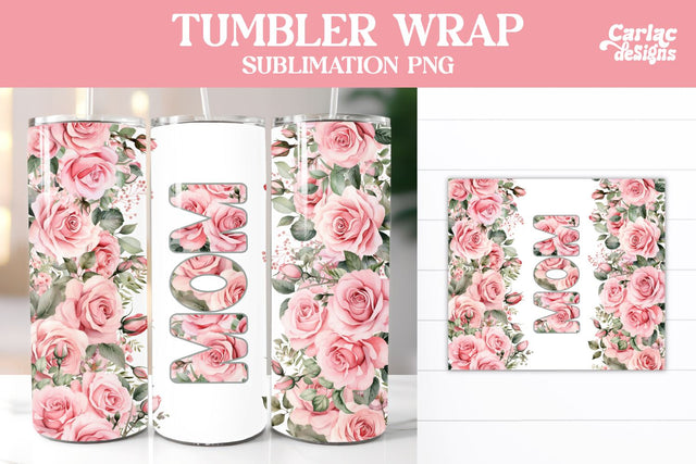 Tumbler Sublimation Wrap, Mom Tumbler Wrap Sublimation Carla C Designs 