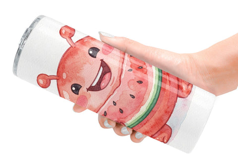 Tumbler Summer Animals Watercolor Sublimation artnoy 