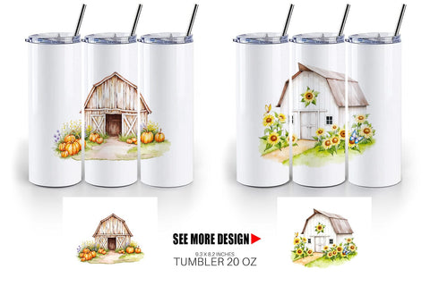 Tumbler Summer Barn Sublimation artnoy 