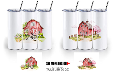 Tumbler Summer Barn Sublimation artnoy 