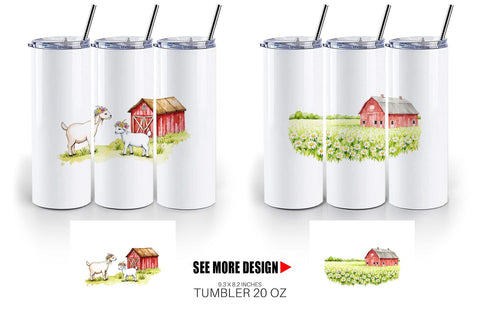 Tumbler Summer Barn Sublimation artnoy 