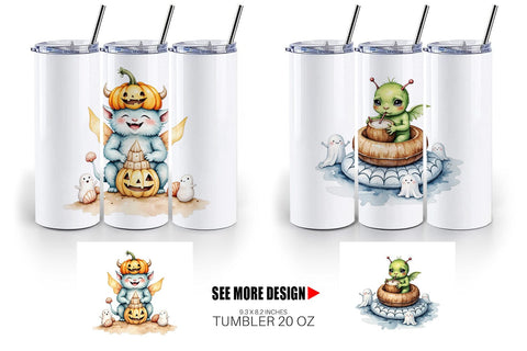 Tumbler Summer Break Monsters Sublimation artnoy 