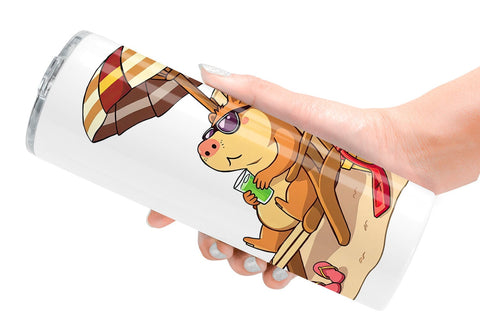Tumbler Summer Capybara Sublimation artnoy 