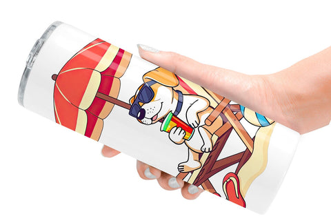 Tumbler Summer Dog Sublimation artnoy 