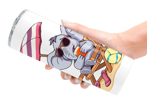 Tumbler Summer Elephant Sublimation artnoy 