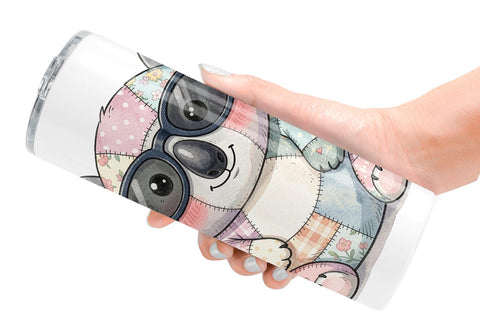 Tumbler Summer Fun Patchwork Animal Sublimation artnoy 