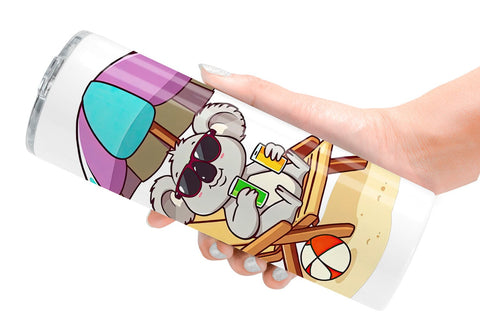Tumbler Summer Koala Sublimation artnoy 