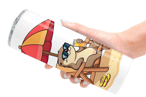Tumbler Summer Otter Sublimation artnoy 