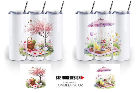 Tumbler Summer Picnic Dreams Sublimation artnoy 