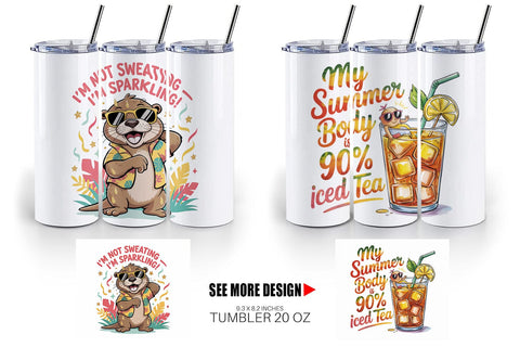 Tumbler Summer Quote Sublimation artnoy 