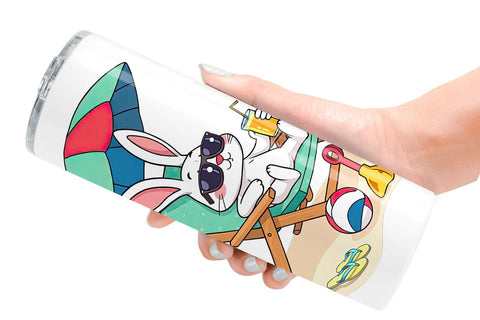 Tumbler Summer Rabbit Sublimation artnoy 