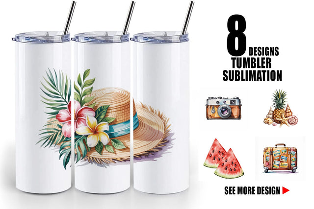 Tumbler Summer Vacation Sublimation artnoy 