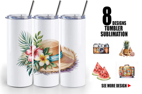 Tumbler Summer Vacation Sublimation artnoy 