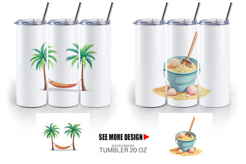 Tumbler Summer Vibes Sublimation artnoy 