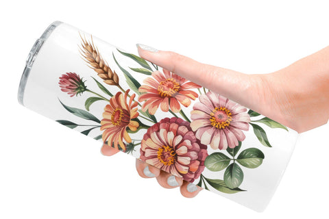 Tumbler Summer Wildflower Sublimation artnoy 