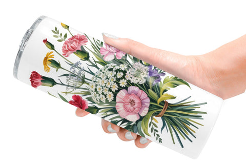 Tumbler Summer Wildflower Sublimation artnoy 