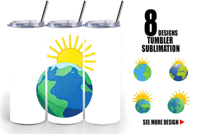 Tumbler Sun and Earth Sublimation artnoy 