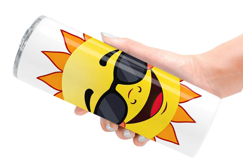 Tumbler Sun with Sunglasses Sublimation artnoy 
