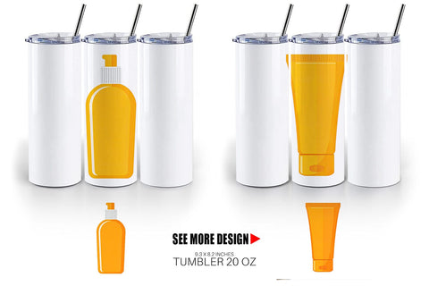 Tumbler Sunblock Bottle Sublimation artnoy 