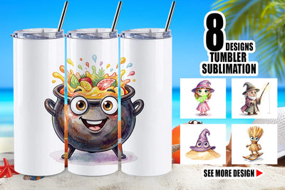 Tumbler Sunburn Sorcery Summerween Sublimation artnoy 