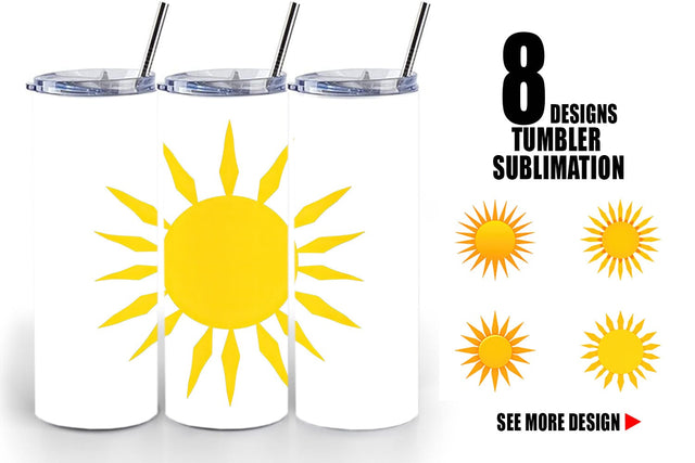 Tumbler Sunburst Sublimation artnoy 