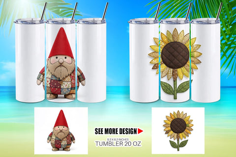 Tumbler Sunny Meadow Fabric Sublimation artnoy 